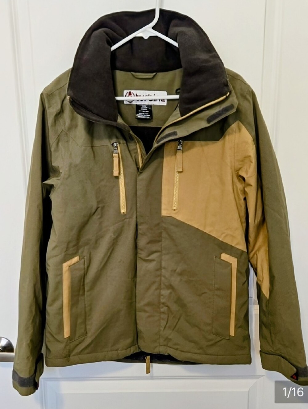Turbine Jedi Snow Mtn. Men's Olive & Tan Jacket Small  Great Conditon